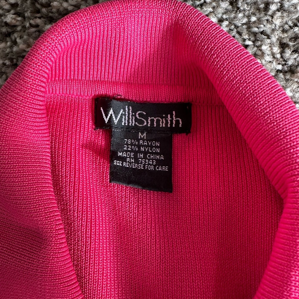 Pink Ribbed Sleeveless Button-Up Top - Picture 4 of 4
